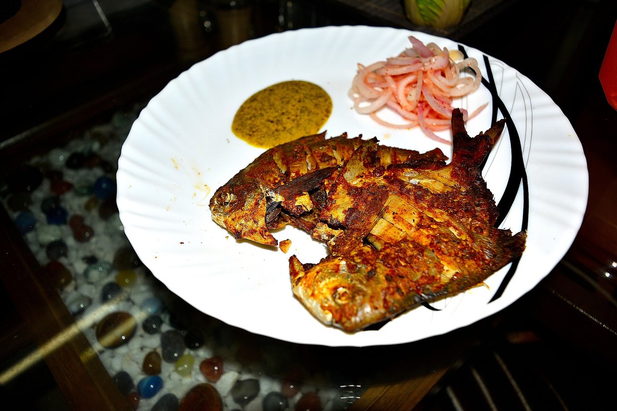 Grilled Fish with Emirati Tatbeela (spice marinade)