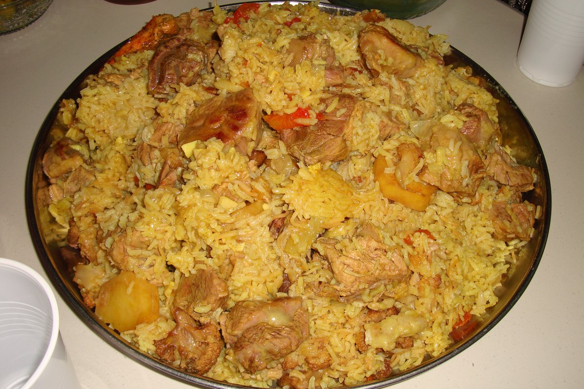Chicken Maqluba (upside-down rice)