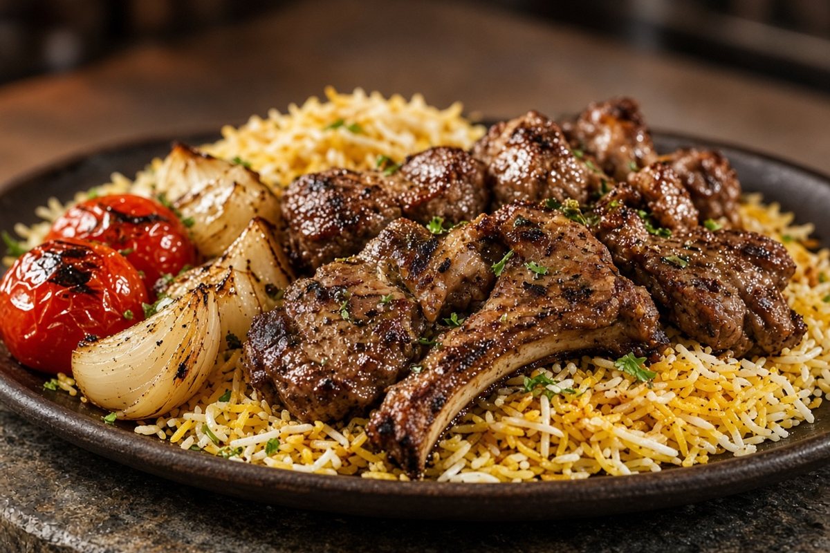 Lamb Mathbi (grilled on stones)