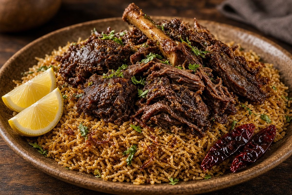 Omani Shuwa (slow-roasted meat)